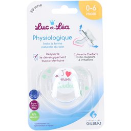 Luc & Léa Sucette Physiologique Silicone 0-6 mois Confort+