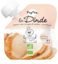 Gourde La Dinde Bio Dès 4/6 Mois 60 g - Gourde 60 g