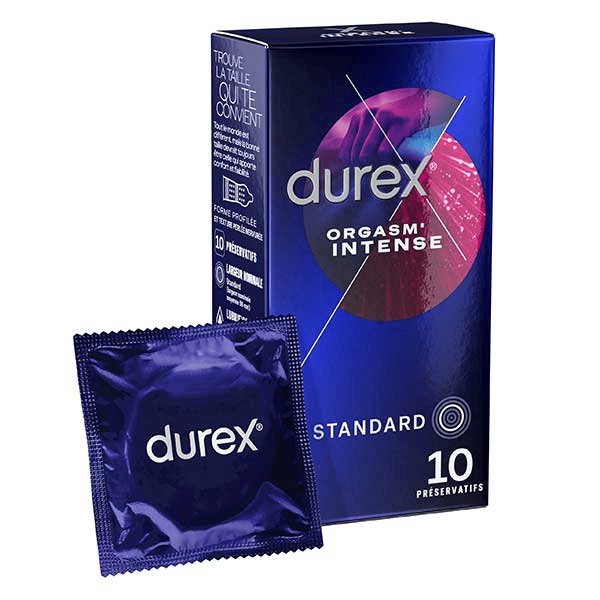 Préservatifs Orgasm' Intense - 10 Préservatifs Stimulants et Texturés