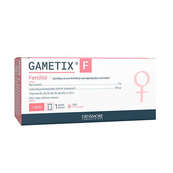 Gametix F Fertilité, Conception, Grossesse - Acide folique - 1 mois