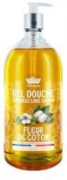Gel Douche Surgras Fleur de Coton 1 L - Flacon-Pompe 1000 ml