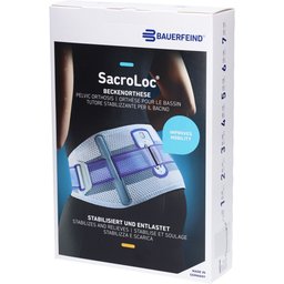 Bauerfeind® Sacroloc Othèse de stabilisation pour le bassin taille 4 titane