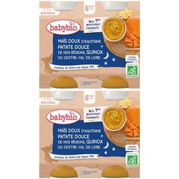 Maïs Doux D'aquitaine Patate Douce DE NOS Régions Quinoa DU Centre-Val DE Loire dès 8 mois