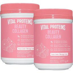Pack Beauty Collagen Péptidos de Colágeno Fresa Limón 2x271g