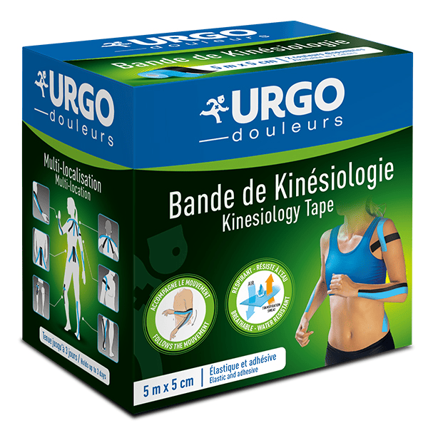 Douleurs et Autres Bande de Kinésiologie 5cm x 5m Bleue