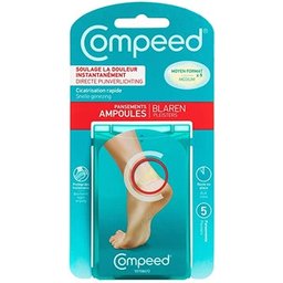 Pansement Ampoules Pied Moyen Format 5uts