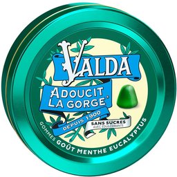Gommes Sans Sucres Menthe Eucalyptus Adoucit La Gorge 50g