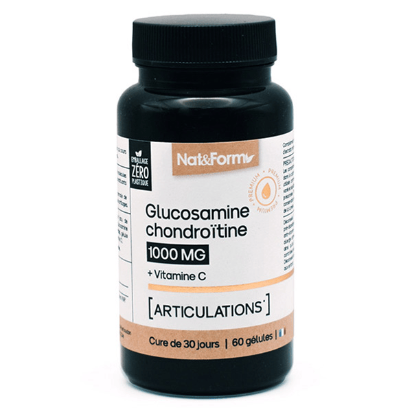 Glucosamine Chondroïtine + Vitamine C articulations 60 gélules