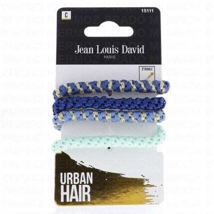 JEAN LOUIS DAVID Urban Hair - Elastiques Tissus x4