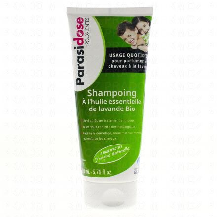 Poux-Lentes shampooing à l'huile essentielle de Lavande bio tube 200ml