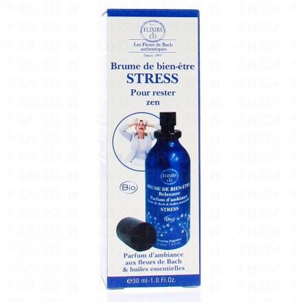 ELIXIRS & CO ''Les fleurs de Bach authentiques'' Brume de bien-être stress flacon vaporisateur 30 ml