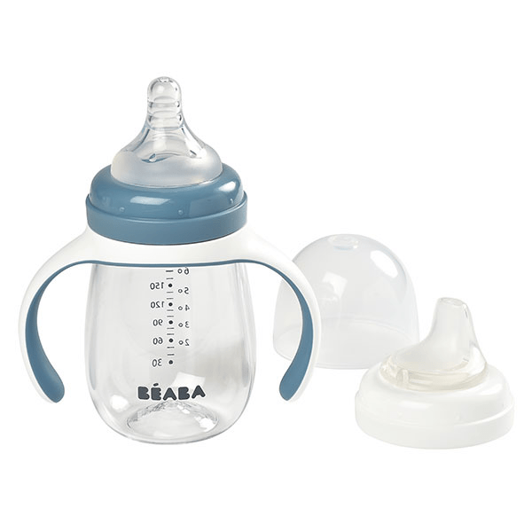 Tasse Biberon d'Apprentissage 2en1 Windy Bleu 210ml