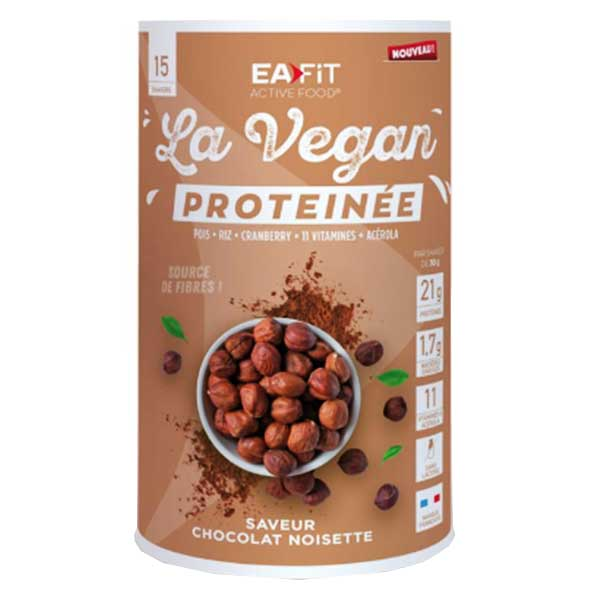 La Vegan Proteinée Saveur Chocolat Noisette 450g