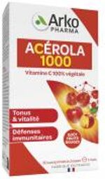 Acérola 1000 30 Unités - Boîte 30 comprimés