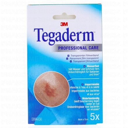 Tegaderm +Pad - Professional care - Pansement transparent avec compresse 5 pansements 6 cm x 7 cm
