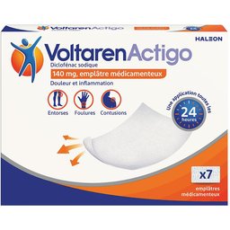 VoltarenActigo 140mg Emplâtre Médicamenteux 5 Pièces