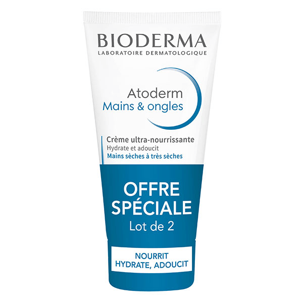Atoderm Mains & Ongles Crème Ultra-Nourrissante Lot de 2 x 50ml