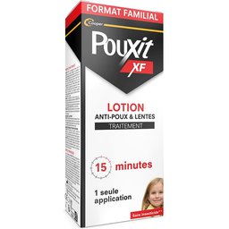 - XF - Lotion anti-poux et lentes - 100% Efficace - Agit en 1 seule application de 15 minutes - Traitement du cuir chevelu - 200 ml