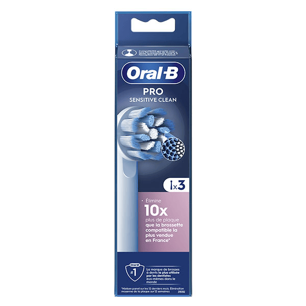 Brossette de Rechange Sensitive Clean 3 unités