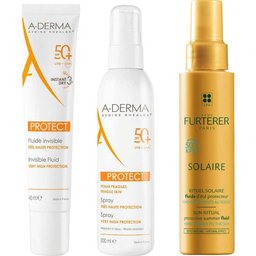 Pack Protect SPF50+ Fluido Solar Invisible 40ml + Spray Solar 200ml + Fluido Solar Protector KPF50 100ml