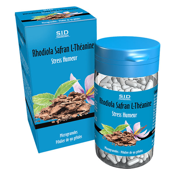 - Phyto/Complexe - Rhodiola Safran L-Théanine 90 gélules