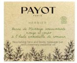 Herbier Barre de Massage Nourrissante Visage et Corps à l'Huile Essentielle de Romarin Bio 50 g - Pain 50 g
