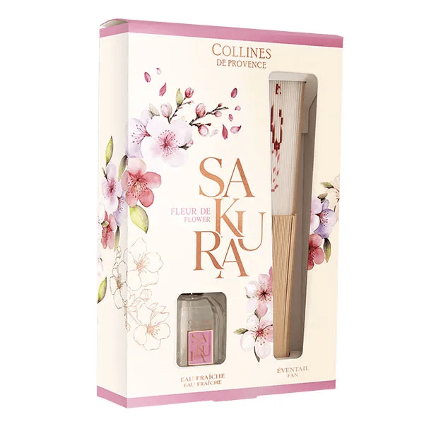 Les Estivales Coffret Eau Fraîche Fleur de Sakura 50ml + éventail offert