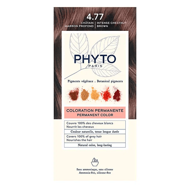 PhytoColor Coloration Permanente N°4.77 Châtain Marron Profond