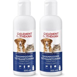 Clement Thekan Shampooing Antiparasitaire Puces, Poux Et Tiques Chien Chat 200ml