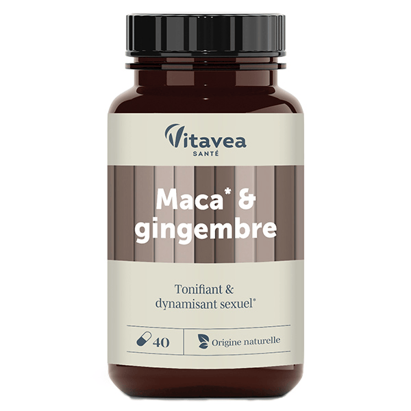 Les Essentiels Tonifiant et Dynamisant sexuel Maca & Gingembre 30 gélules