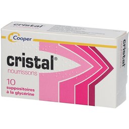 Cooper - Cristal - Suppositoires à la glycérine - Nourrissons - Boite 10 suppositoires