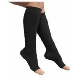 Acheter un bas de compression court de couleur normale noir T-M 1ud