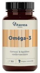 Oméga 3 Cerveau & Équilibre Cardio-Vasculaire 30 Unités - Pot 30 capsules de 0,6 g