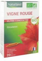 Circulation Vigne Rouge Bio 20 Ampoules Buvables de 10 ml - Boîte 20 Ampoules de 10 ml