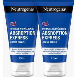Crème Mains Absorption Express 2x75ml