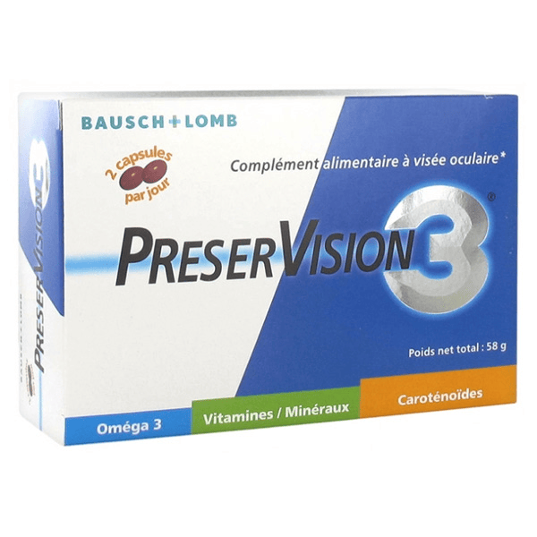 PreserVision 3 - 60 capsules - Cure 1 mois