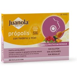 Juanola™ pastilles propolis, lierre grimpant et fruits des bois 24 u.