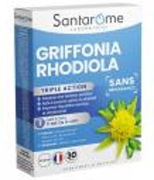 Griffonia Rhodiola Triple Action 30 Gélules - Boîte 30 gélules