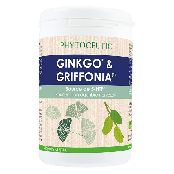 Ginkgo & Griffonia Bio 60 gélules