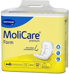 Molicare Premium Form 3 gouttes - 4 paquets de 32 protections