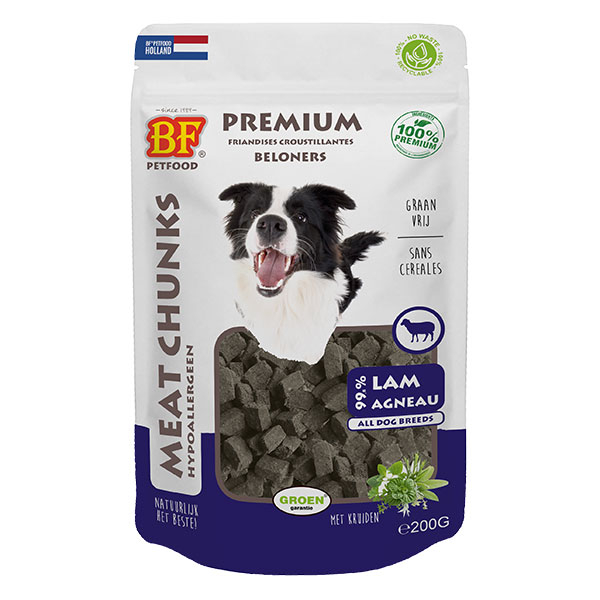 Friandises croustillantes à l'agneau. Sachet de 200g