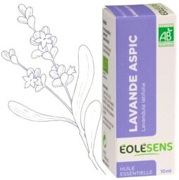 Eolesens Huile essentielle Lavande Aspic (Lavandula latifolia) BIO - 10ml - Éolésens