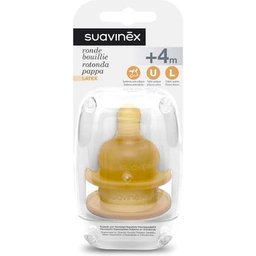 Suavinex™ tetina látex látex boca ancha papilla 4m+ 2uds