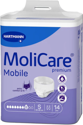 MoliCare Mobile 8 gouttes Small - 6 paquets de 14 protections