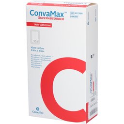 Convamax Superabsorber Non-Adhesive - Pansement hydrocellulaire superabsorbant non-adhésif 10 x 20 cm