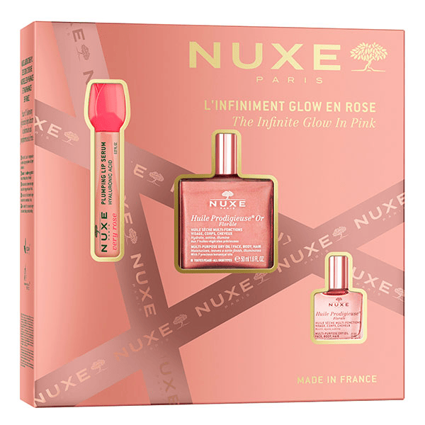 Coffret Noël L'Infiniment Glow en Rose - 68ml