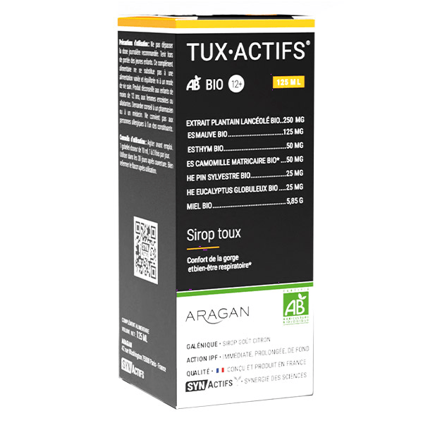 Aragan TUX Actifs® Sirop toux 12 ans et plus 125ml