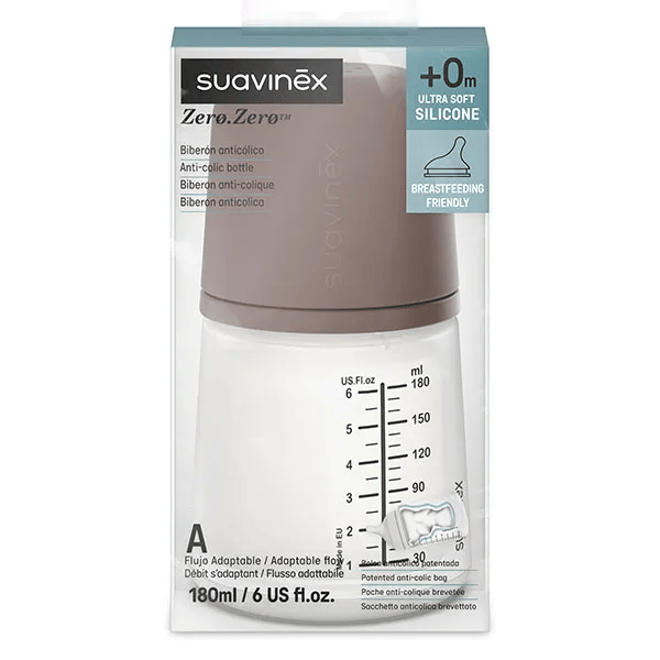 Biberon Anti-Colique Zerø.Zerø Spécial Allaitement 180ML A Deep