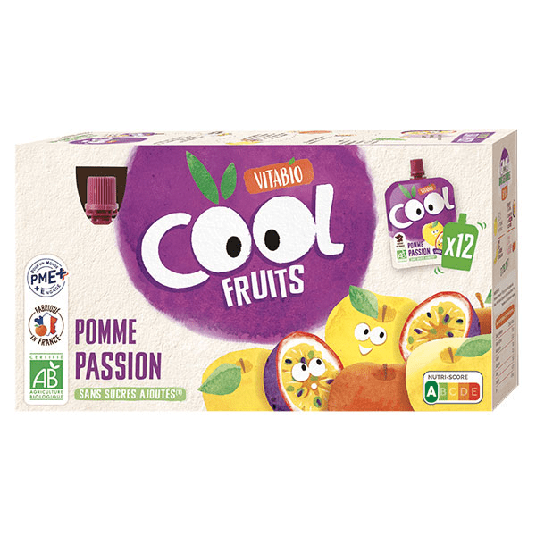 Cool Fruits Pomme Passion Bio 12 x 90g