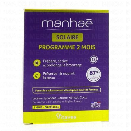 MANHAE Solaire programme 2mois x60 gélules